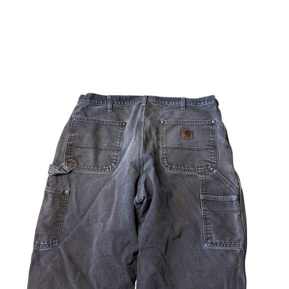 Vintage Carhartt B136 DKB 36X34 Distressed Fading Double Knee Brown Pants - Picture 6 of 8